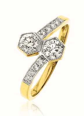 18ct Yellow Gold 0.75ct Diamond Ring XYR10487(YG)